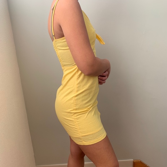 Yellow Bodycon Sundress - Picture 3 of 4